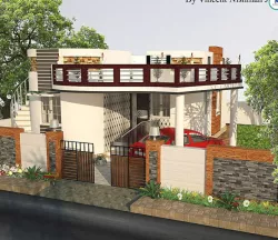Exterior elevaition for simple house