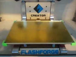 Flashforge/Replicator Bed corners for borosilicate plate