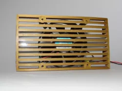 Front computer fan holder