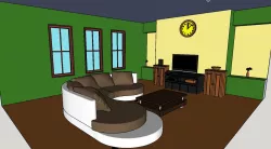 Google SketchUp- Interior Design of a Room