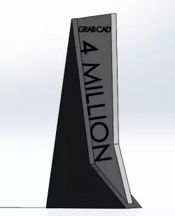 GrabCAD 4 Million Member Trophy