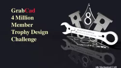 GrabCAD 4 Million Members Celebrations Trophy