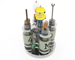 Grabcad4M Spinner Planetary Gear Trophy