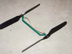 Helicopter - rubber band powered