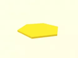 Hexagone - Hexagon - OpenSCAD script