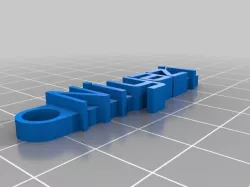 My Customized Message Keychain