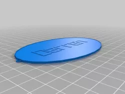 My Customized Oval Keychain