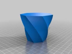 My Customized Twisted Polygon Vase