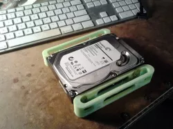 Optical drive bay to hard drive bay sled or rails