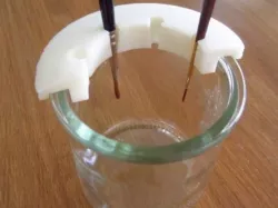 Parametric Brush Holder as a painting water pot