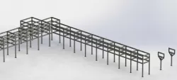 Pipe rack - factory