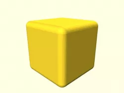 Rounded cube module - faster than minkowski!