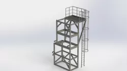 Structural frame for vessel