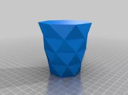 Twisted heptagonal Vase
