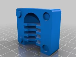 Two-part mold for a silicone bumper