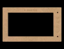 3-Gang Electrical Box Cutout Template
