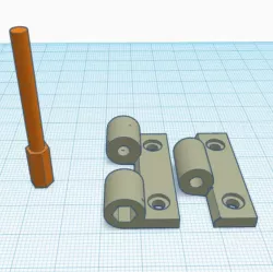 3D Hinge for Creatbot DE/DX Series with Pin