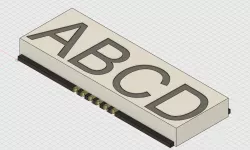 4 Digit Seven Segment 0.4” 0,4 inch (KiCad Library and f3d File included) TOF-F4401AMG-N Footprint