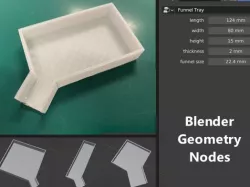 Blender Parametric Funnel Tray
