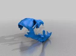 Copy of wolf skull head base