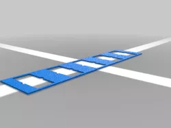 DeLorean Console Switch Alignment Plate