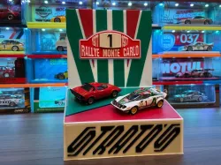 Double Lancia Stratos Display Stand (1/64 scale, Mini GT & Hot Wheels)