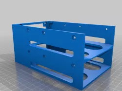 Dual HDD Stack with 80mm Fan Mount & Cutout for Airflow
