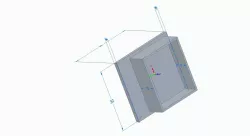 end cap of a 30x30 cm cable duct - Endkappe eines 30x30 cm Kabelschachtes