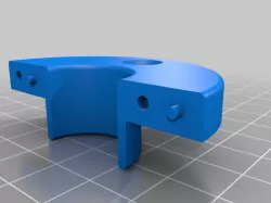Flange to use when cable already threaded through the hole