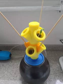 Mini Hydroponics Bubble Pump in Jar/Pot