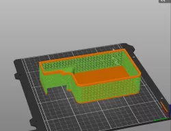 Original Prusa Enclosure MK4 Left Mesh Side Box with Bridge