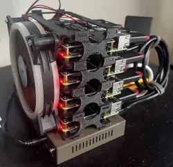 Raspberry Pi cluster modular holder 