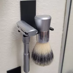 Razor & Brush Holder - 3M Command Strip Friendly