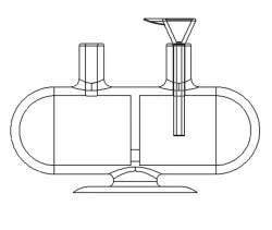 Standard Invertible Gravity Pipe "Saul Silver"