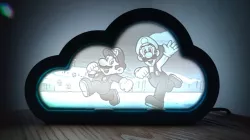 Super Mario Lithophane for Cloudy little night light