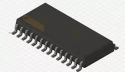 TM1640 Seven Segment Driver SOP28 (3D File, f3d File & KiCad Files included))