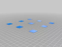 0.3mm FlashForge Adventurer 3 Bed Level Test Squares