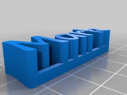 3D name plate MARK