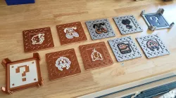8-Bit Videogame Coasters - 10 Year Anniversary Edition