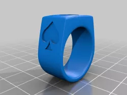 Ace of spades RING