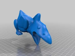 CHUBBY PTERODACTYL DINO PENCIL HOLDER - NO SUPPORTS