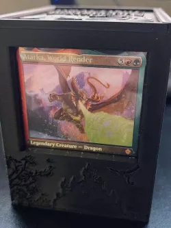 Draconic Destruction Commander Box Long Box Fits Double Sleeved Cards