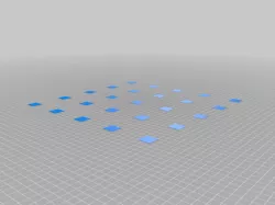 Ender 5 Plus Bed Leveling Test squares