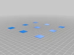 FlashForge Adventurer 3 Bed Level Test Squares