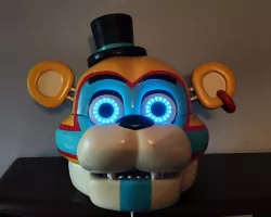 Glamrock Freddy Wearable Mask with Hinged Jaw