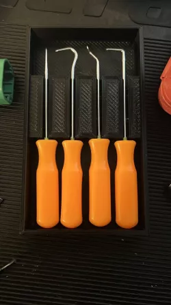 Harbor Freight Mini Pick and Hook Set tray