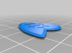 Hearty Dragon's Heart Guitar Pick