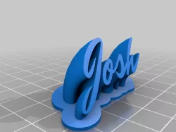 josh name plate