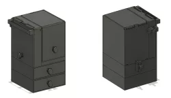 Magic the Gathering - Modular, spring-locked, magnetic deck box for Commander - 100 double-sleeved cards