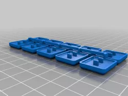 MBK Choc Low Profile Keycaps - 10x1U panel